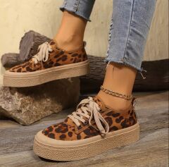 Leopar Desenli Günlük Ayakkabı